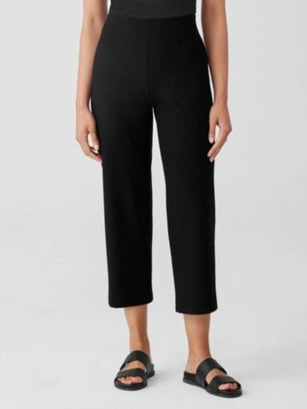 Eileen Fisher Womens Washable Stretch Crepe Straight Pants Black Size 1X Oeko - Picture 13 of 14